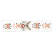 cute reindeer new year 2026 table runner korte tafelloper (Horizontaal)