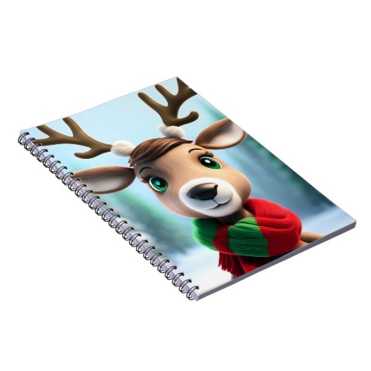 Cute Reindeer Notitieboek (Rechterzijde)