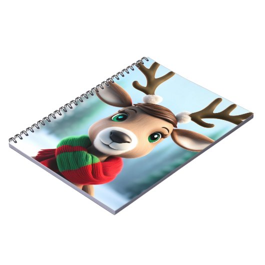 Cute Reindeer Notitieboek (Linkerzijde)