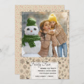 Cute Reindeer Pattern Earth Tone of Custom Color Feestdagenkaart (Voorkant / Achterkant)