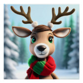 Cute Reindeer Perfect Poster (Voorkant)