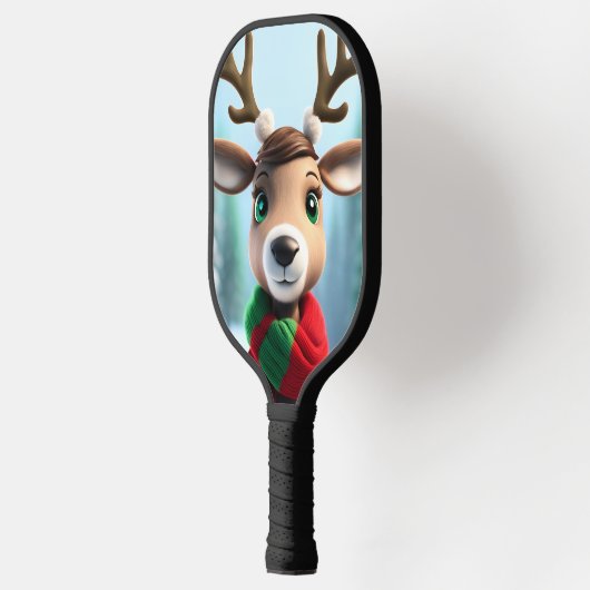 Cute Reindeer Pickleball Paddle (Links)