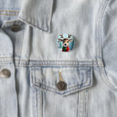 Cute Reindeer Ronde Button 3,2 Cm (In situ)