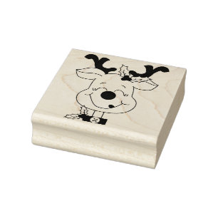 Cute Reindeer Rubberstempel