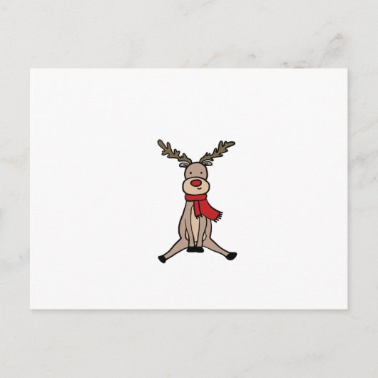 CUTE REINDEER, Rudolph Briefkaart (Voorkant)