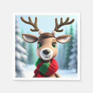 Cute Reindeer Servet