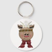 Cute Reindeer Sleutelhanger (Voorkant)