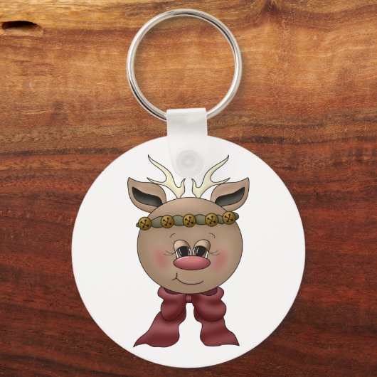 Cute Reindeer Sleutelhanger (Voorkant)