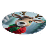 Cute Reindeer Snijplank (Hoek)