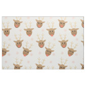 Cute Reindeer Snowflakes Patroon Stof (Fat Quarter)