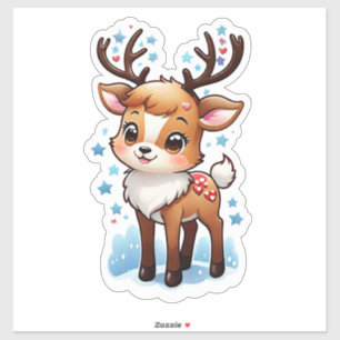 Cute Reindeer Sticker