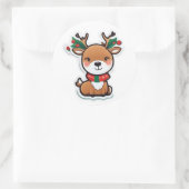 Cute Reindeer Sticker (Tas)