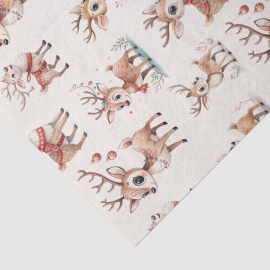 Cute  Reindeer Tissuepapier (Detail)