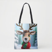 Cute Reindeer Tote Bag (Voorkant)