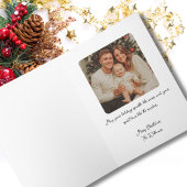 Cute Reindeer Winter Snow Christmas Photo Custom Kaart