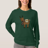 Cute Reindeer Winter T-Shirt (Voorkant)