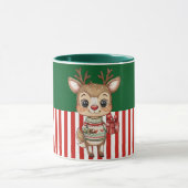 Cute Reindeer with Gift Box Mok (Midden)