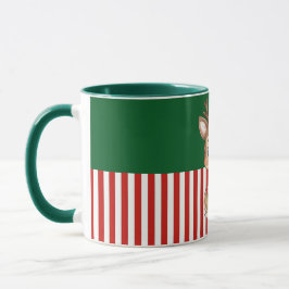 Cute Reindeer with Gift Box Mok