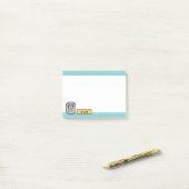 Cute rekenmachine en liniaal post-it® notes (Op bureau)