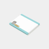 Cute rekenmachine en liniaal post-it® notes (Schuin)