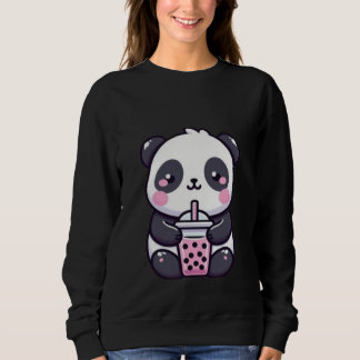 Cute Relaxed Panda Cartoon – Adorable Kawaii Panda Trui