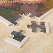 Cute Renaissance-kat met bril en goudketting Legpuzzel (Zijkant)