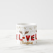 Cute Rendier KERST Espresso Kop (Voorkant)