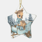 Cute Rendier Ornament – Sterren Kerst Decoratie (Links)