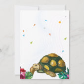 Cute Reptile Th-Kind Birthday Party Kaart (Achterkant)