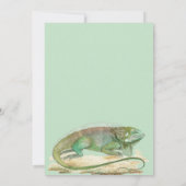 Cute Reptile Th-Kind Birthday Party Kaart (Achterkant)