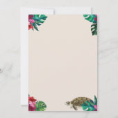 Cute Reptile Th-Kind Birthday Party Kaart (Achterkant)