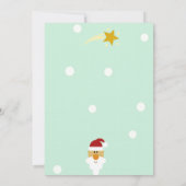 Cute Retro 50s Typography Holly Jolly Christmas Ca Kaart (Achterkant)