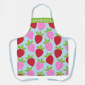 Cute Retro Aardbery Fruit Pattern Personalized Schort (Voorkant)