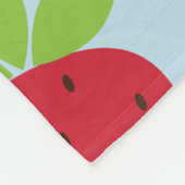 Cute Retro Aardbery Fruit Pattern Pink Red Blue Fleece Deken (Hoek)