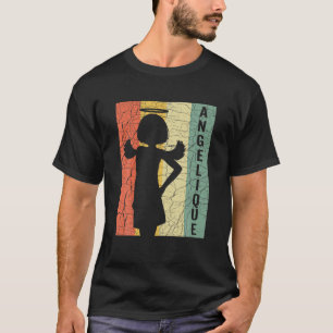 Cute Retro Anime Angel Angelique French Fo T-shirt