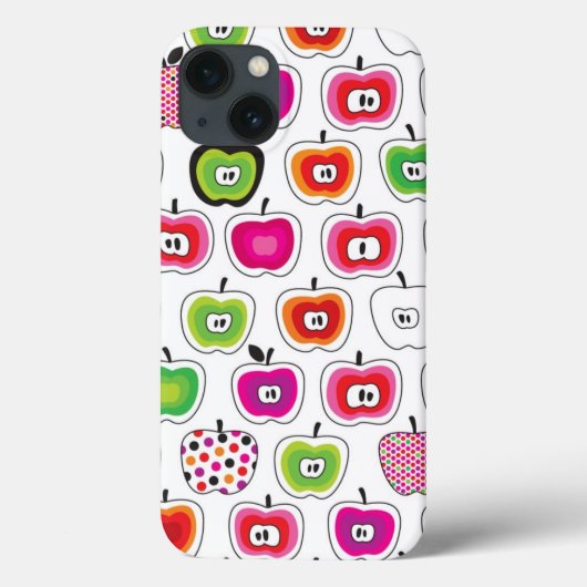 Cute retro-appelpatroon Case-Mate iPhone case (Achterkant)