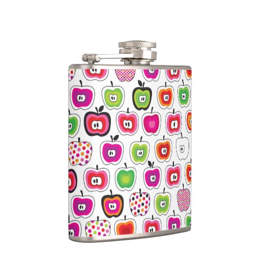 Cute retro-appelpatroon heupfles (Rechts)