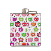 Cute retro-appelpatroon heupfles (Achterkant)