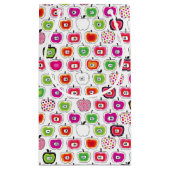 Cute retro-appelpatroon klein cadeauzakje (Achterkant)