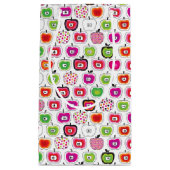 Cute retro-appelpatroon klein cadeauzakje (Voorkant)