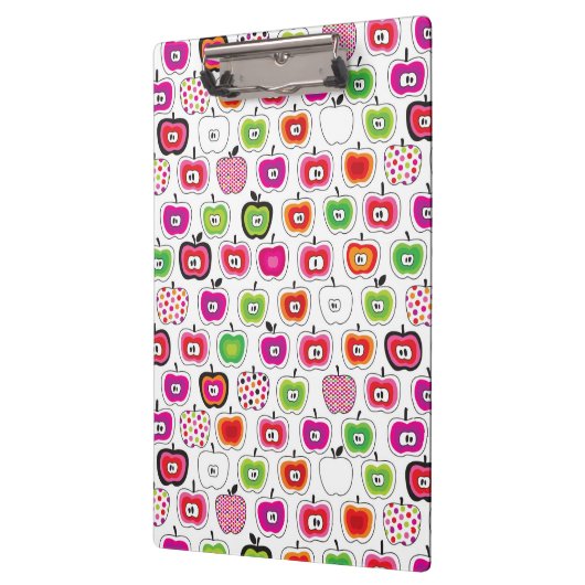 Cute retro-appelpatroon klembord (Links)