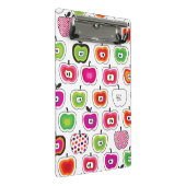 Cute retro-appelpatroon mini klembord (Schuin)