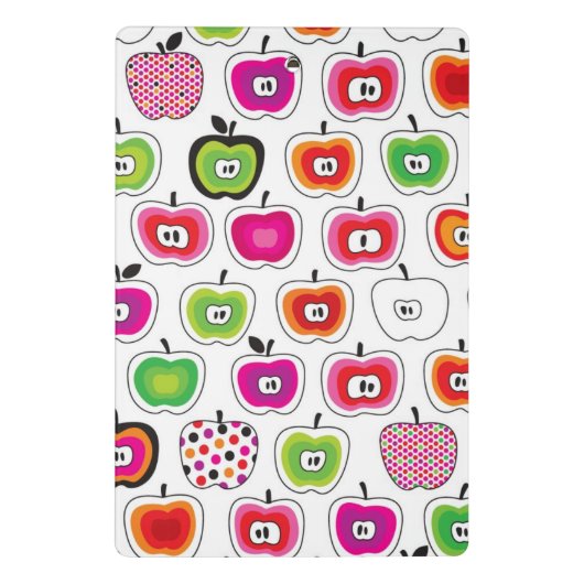 Cute retro-appelpatroon mini klembord (Achterkant)