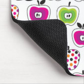 Cute retro-appelpatroon muismat (Hoek)