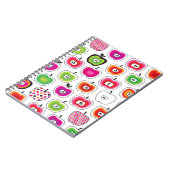 Cute retro-appelpatroon notitieboek (Linkerzijde)