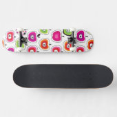 Cute retro-appelpatroon persoonlijk skateboard (Horizontaal)