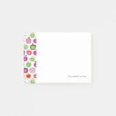 Cute retro-appelpatroon post-it® notes (Voorkant)