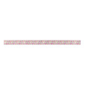 Cute retro-appelpatroon satijnen lint (Voorkant)