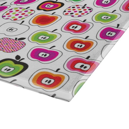 Cute retro-appelpatroon snijplank (Hoek)