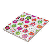 Cute retro-appelpatroon tegeltje (Zijkant)